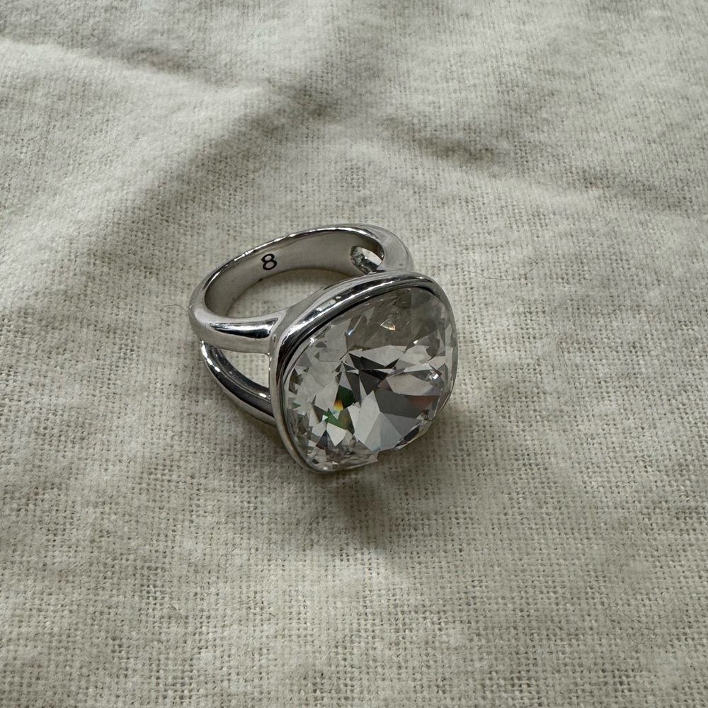 Silver Ring with Crystal Stone